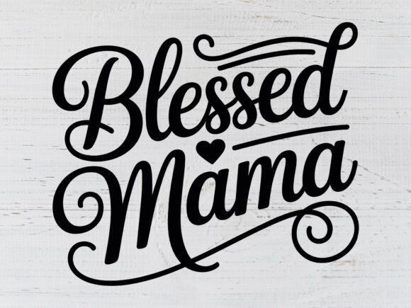 Blessed Mama SVG PNG for Crafts: A Versatile Graphic Design Asset