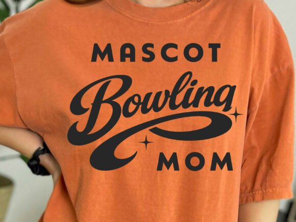 Bowling Mom Team SVG Template for Crafts and Graphics