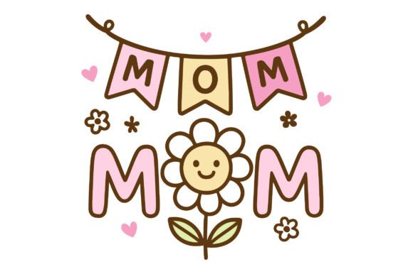 Cute Mom Banner SVG: A Versatile Graphic Design Asset for Crafts and Content