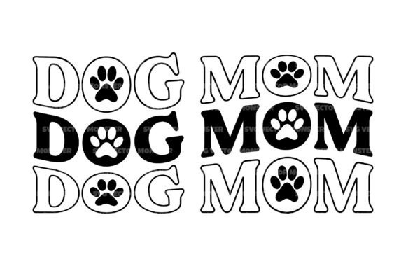 Dog Mom Stacked Svg: A Versatile Graphic Design Asset for Crafts and Marketing