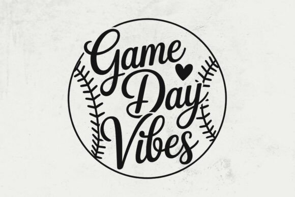 Game Day Vibes Baseball SVG: A Versatile Graphic Design Asset for Crafts and Content