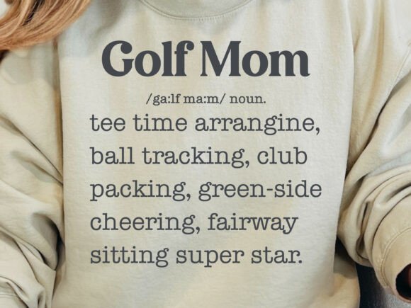 Golf Mom Definition SVG – A Versatile Graphic Design Asset for Crafts and Merch