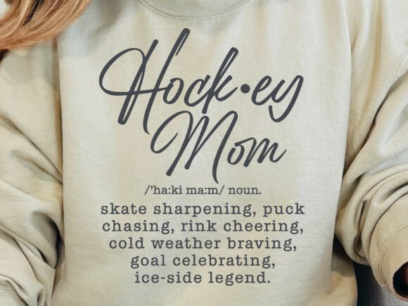 Hockey Mom Definition SVG for Crafts and Graphics