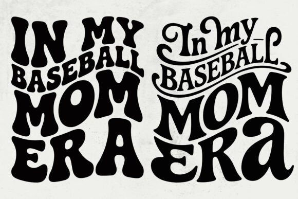 In My Baseball Mom Era Embroidery Design