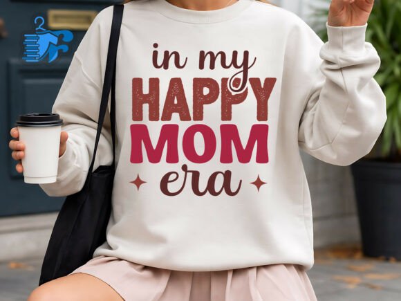 In My Happy Mom Era SVG Design: A Graphics Asset for Crafts and Content Creators