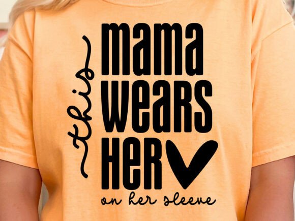 Mama Heart on Sleeve SVG: A Versatile Graphic Design Asset for Content Creators