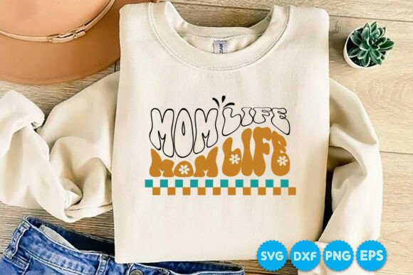 Mom Life Retro SVG Design: A Versatile Graphic for Bloggers and Content Creators