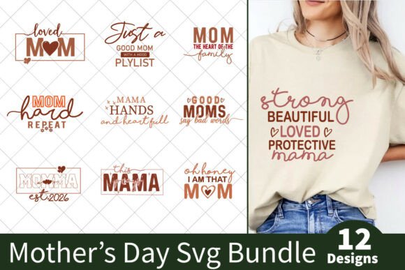 Mothers Day SVG T-shirt Design Bundle Review for Real Projects