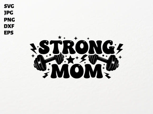 Power Mom Lifting SVG for Cricut Clipart: A Graphic Design Asset Worth Considering