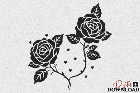 Rose Silhouette SVG Mom Mama Mother: A Must-Have Graphic Design Asset for Content Creators
