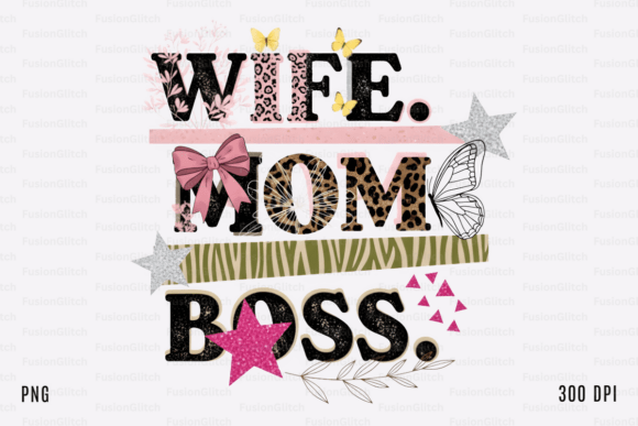 Wife Mom Boss SVG PNG Leopard Glitter Review for Real Projects